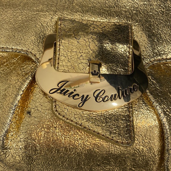 Gold Metallic Juicy Couture Clutch - Picture 2 of 4